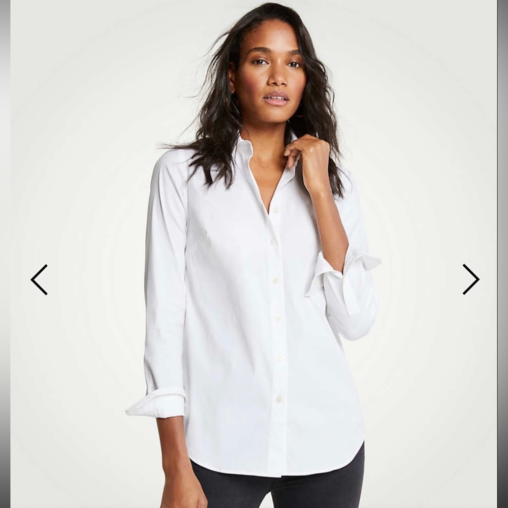 Ann Taylor cotton dawn button shirt